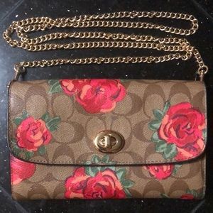 Coach Red Camo Crossbody